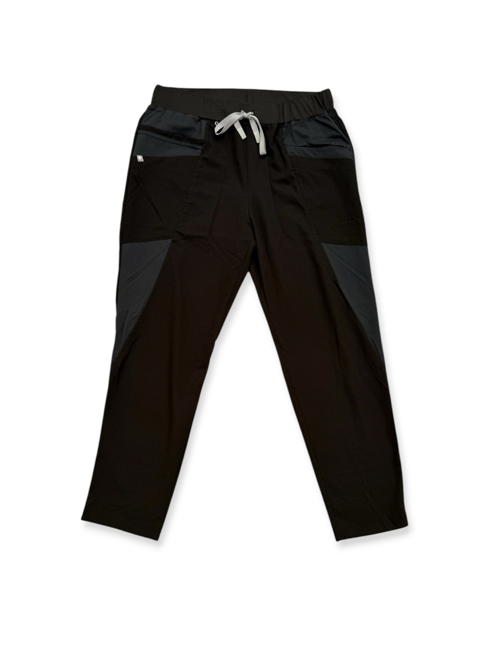 FIGS Technical Collection Black Drawstring Scrub Pants XL Unisex Solid Medical